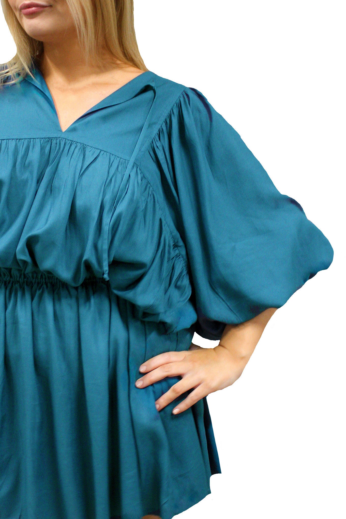 Demure Dress - Teal