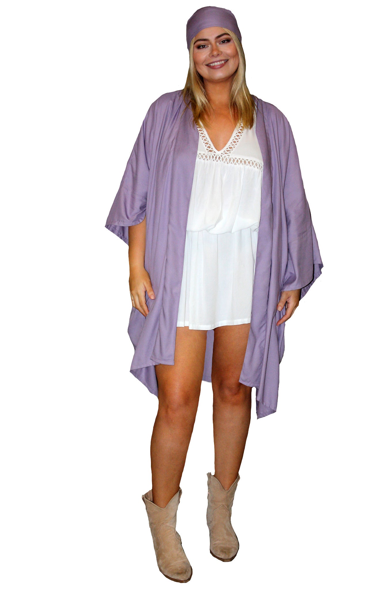 Phoenix Kimono - Lilac - Midi